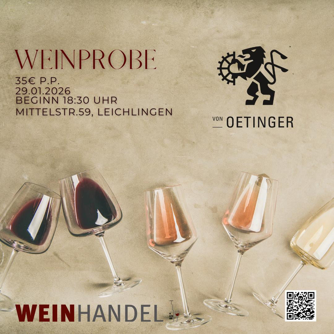 Weinprobe mit Achim von Oetinger am 29.01.2026
